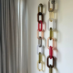 Cadenas de resina personalizables de gran tamaño y colores claros, disponibles en varios colores. - Product Image 1