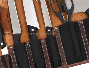 Estuche de Cuero Premium para Cuchillos de Chef, Caja de Almacenamiento para Cuchillos, Organizador Profesional de Utensilios Culinarios, Protección a Prueba de Olores para Viajes - Product Image 3