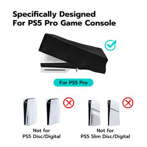 Funda Protectora de Tela de Nailon Oxford con Recorte para Consolas de Juegos PS5 Pro, Funda Protectora Horizontal Negra - Product Image 5