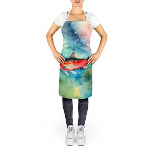 Unisex Large Multicolor Salmon <b>Apron</b> for <b>Cooking</b> Baking Crafts Gardening-for Adults & Unisex - Product Image 2