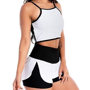 Nuevo Conjunto de 2 Piezas de Shorts para Mujer, Estilo Urbano, Económico, Transpirable, Sudadera Deportiva, Primavera - Product Image 2