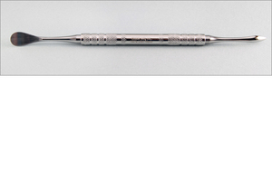 รากฟันเทียม # เครื่องมือยกกระดูกอ่อนแบบสองด้าน 9 มม. ขนาด 4.3 มม./8.4 มม. แบบใช้มือจับ ด้ามจับลายกันลื่น สีเงิน รุ่น DI-1IT - Product Image 6