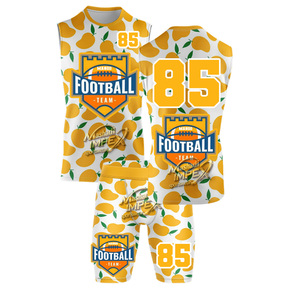 Camiseta Deportiva 7v7 Sublimada Personalizada con Diseño Mango, Malla de Spandex/Poliéster, Transpirable, Azul, Sin Mangas, Absorbe la Humedad, Antibacteriana - Product Image 1