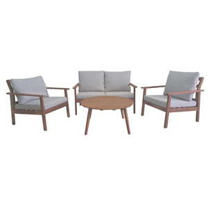 Dining Sofa Set Natural Teak with Teak Wooden Frame Material and Minimalist Design For Restaurant Set Furniture - Product Image 2