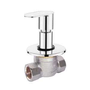 Robinet de lavabo en céramique Soon 9281, vanne de commande 15 mm avec bride en laiton, moderne et durable pour mitigeur mural encastré - Product Image 1