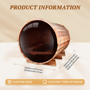 Sauna en forme de dôme à bulles en bois massif de qualité supérieure de la marque Landal Park pour les exploitants de centres de villégiature néerlandais |   CE ETL |   Solution de bien-être totale - Product Image 3