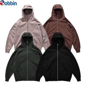 Sudadera con capucha y cremallera para hombre, 100% algodón, con bolsillo, para verano - Product Image 5