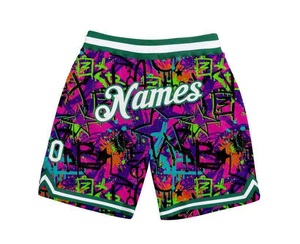 Achetez des shorts de basket-ball en mesh personnalisés avec votre propre design imprimé par sublimation, shorts de sublimation, shorts en mesh pour jeunes - Product Image 4