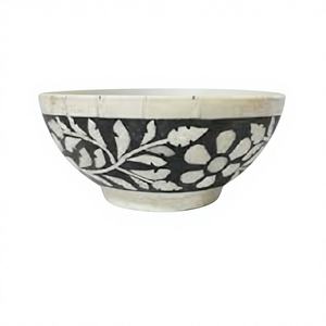 Bol de service à salade classique de luxe en os de chameau fait main, écologique, poli, pour les fêtes et la cuisine - Product Image 1