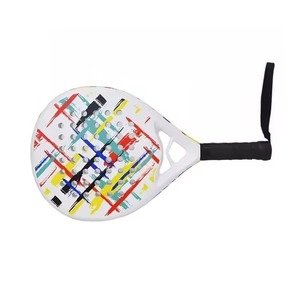 Raqueta de Pádel Profesional Personalizada al por Mayor, de Carbono 18K con Diamantes, Núcleo de EVA, Ligera, Antideslizante, para Tenis de Playa, OEM - Product Image 2