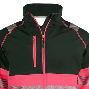 Lightweight Professional High Visibility <b>Reflective</b> with Front Zipper Maximum Protection Comfortable Workwear Safety <b>Jacket</b> - Product Image 2