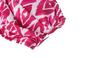 ชุดบิกินี่ลายดอกไม้สีสันสดใส ชุดว่ายน้ำผู้หญิงลายพิมพ์สดใส ชุดว่ายน้ำสองชิ้นสีสันสดใสสำหรับปาร์ตี้ริมชายหาดในฤดูร้อน - Product Image 3