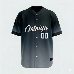 Wholesale Custom Heat-Transfer Printed 100% Polyester V-neck Short <b>Baseball</b> Jerseys Plus Size Quick Dry Breathable OEM Service - Product Image 5
