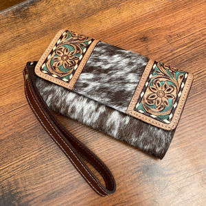 Portefeuille en cuir de vachette souple usiné à la main, pochette en gros, sacs à main pour femmes, sac à main de luxe, sacs de mode pour les filles, vente à chaud - Product Image 4