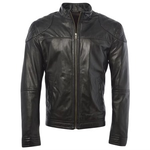 New <b>Men</b> Winter Slim Fit Motorcycle Casual Vintage High Quality Windproof Leather <b>Jacket</b> Customized Colors Fully Customized Label - Product Image 1