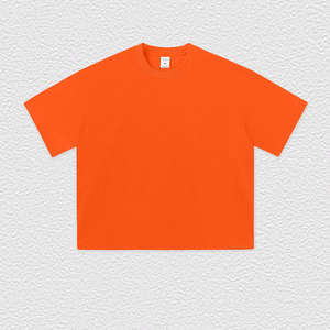 T-shirt Cropped Boxy Fit en Coton Lourd pour Homme – Style Streetwear Oversize, T-shirt Vierge Coupe Boxy, Personnalisable avec Logo - Product Image 2