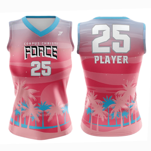 Maillot de volley-ball pour femmes adultes, protection UV UPF 50, résistant au soleil, respirant, léger, logo personnalisé, OEM, vente en gros - Product Image 1