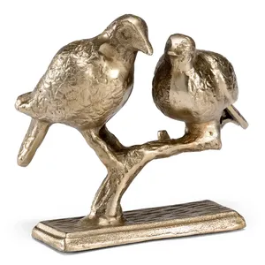Escultura de Pájaro de Bronce Hecha a Mano, Figura Decorativa para Mesa, Decoración para Sala de Estar, Tema de Boda, Diseño Animal, Estilo Tradicional - Product Image 1
