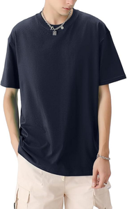 Custom OEM Manufactured 100% Cotton Men's T-Shirt First Class Quality Custom Graphic Printed 240 GSM Oversize Plain O-Neck - Product Image 6