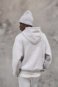 500gsm Heavyweight <b>Pullover</b> Hoodie Woven Digital Print Drop Shoulder Custom No Strings Heavy Regular Fit <b>Men</b> Hoodie - Product Image 5