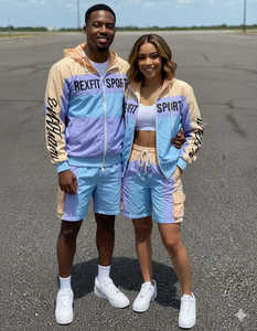 Rexfit Sports Wholesale Custom Nylon Windbreaker Tracksuit Mens Full Zip Reflective Sweat <b>Wind</b> <b>Breaker</b> Short Set - Product Image 3