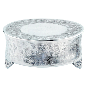 Support à gâteau carré en aluminium gaufré uni poli pour la cuisine et les ustensiles de cuisson de table support à gâteau fait main fournisseur de gros - Product Image 5