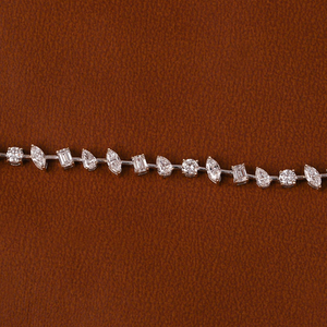 Luxury 925 Sterling <b>Silver</b> Gold Plated <b>Charm</b> <b>Bracelet</b> with Moissanite and Freshwater Pearl Hiphop Style for Women - Product Image 4