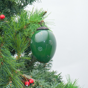 Adorno Navideño de Cristal con Forma de Aguacate Verde Vintage al por Mayor, Bola de Navidad Colgante Única y Adornos para Árbol de Navidad - Product Image 2