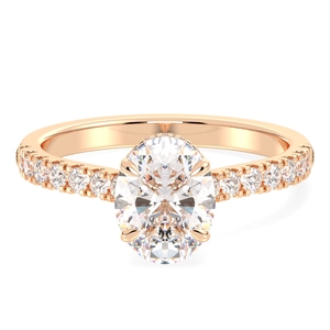 Bague de fiançailles REYES de haute qualité en moissanite taille ovale 2,12 carats pour femme, certifiée GRA, en argent sterling 925, bijoux fins - Product Image 2