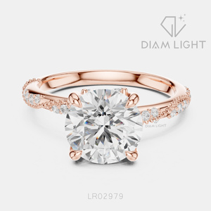 2.41CT Lab Grown Diamond 14KT White Gold Engagement Ring Round Cut Bridal Ring IGI Certified Fine Jewelry Women Gifting - Product Image 3