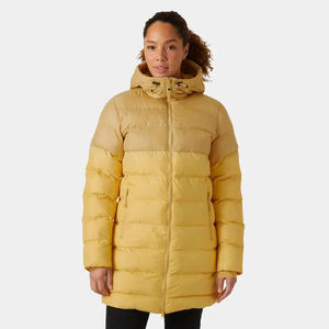 Parka d'hiver matelassée et gonflée pour femme avec logo personnalisé, capuche ajustable et rembourrage en duvet, style OEM - Product Image 1
