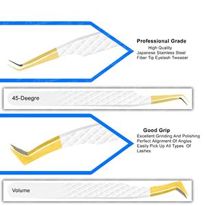 แหนบต่อขนตาพร้อมโลโก้ที่กำหนดเอง/กล่องบรรจุแบบชิ้นเดียวสำหรับปากคีบขนตา - Product Image 3