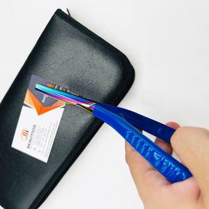 Alicates de abridor de microcuentas de acero inoxidable respetuosos con el medio ambiente de alta calidad, herramienta de extensión de cabello curvada multifuncional con logotipo personalizado - Product Image 2