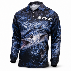 Polyester Fishing Shirt <b>Hoodie</b> UPF50+ Quick Dry Custom Long Sleeve Sublimation UV Protection Sunwear OEM ODM Wholesale - Product Image 1