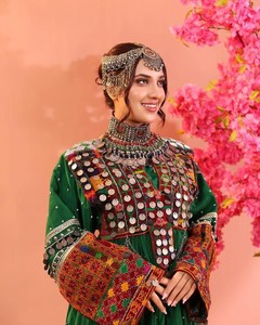 Último Modelo 2026, Vestido Afgano Kuchi Vintage, Hecho a Mano, Tribal, Tradicional, Bordado, Vestido de Festival Afgano Kuchi para Mujer, Cultura Pashtun - Product Image 5