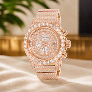 Reloj de Lujo con Diamantes para Hombre, Completamente Cubierto de Piedras, Acero Inoxidable, Estilo Hip Hop, Diseño Premium con Moissanita Personalizada - Product Image 5