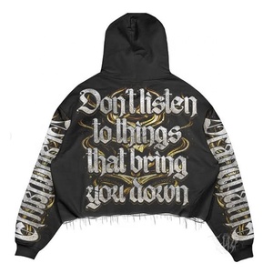 High Quality <b>Streetwear</b> <b>Y2K</b> Fashion Custom Brand Pullover Hoodies for Women Wholesale Personalized Design Printed Man Hoodi - Product Image 3