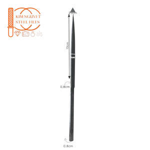 Kit de limes triangulaires industrielles LD25 à bas prix, 250 mm (10 POUCES), coupe lisse, acier robuste, pour bijoux, bois et pierre - Product Image 1