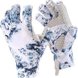 Gants de pêche de qualité supérieure, best-sellers, demi-doigts, néoprène, imprimé requin, séchage rapide, respirants, unisexes, toutes saisons - Product Image 5