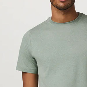 T-shirt Homme Coupe Décontractée Collection Été Manches Courtes Couleur Unie et Logo Personnalisable 2026 - Product Image 2