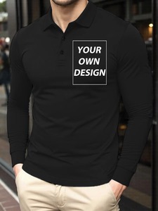 Camisas OPTI-Dri de Manga Larga para Hombre, de Algodón Tejido, Color Sólido, Transpirables, Diseño Casual, Estampado Frontal, Corte Regular - Product Image 4