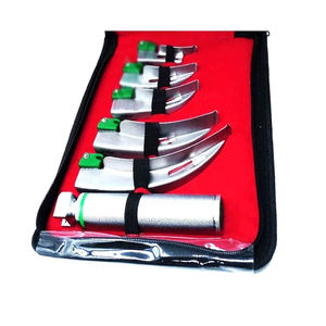 Set de Laringoscopio de Fibra Óptica MAC Miller, Kit de Intubación de 11 Piezas con Hojas y Mango, Equipo Médico con Certificación CE - Product Image 2