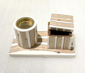 Ensemble Bakhoor en bois et résine, prix de gros tendance 2026, décoration maison Ramadan Kareem, porte-encens Oud, brûleur Mubkhar aromatique - Product Image 1