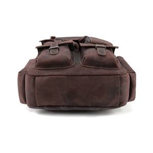 Mochila de Viaje de Cuero Genuino de Primera Calidad, Estilo Vintage, Impermeable, Antirrobo, para Portátil, LBP-0400 - Product Image 4