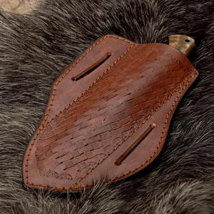 Couteau droit d'extérieur personnalisable avec manche en corne de bison, couteau à viande, couteau de survie en milieu sauvage, couteau de camping, couteau à barbecue, couteau à fruits portable - Product Image 4