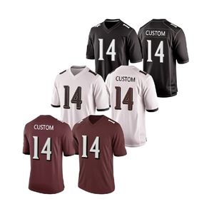 เสื้อฟุตบอลอเมริกันสตรีทแวร์ แบบสั่งทำ ผ้าโพลีเอสเตอร์ตาข่าย ระบายอากาศได้ดี เสื้อกีฬาฟุตบอลสำหรับผู้ชาย - Product Image 5