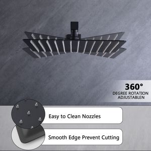 Set Combo doccia a pioggia da 12 pollici con doccia a mano per accessori bagno di qualità per doccia - Product Image 6
