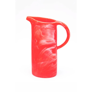 Carafe à eau en résine écologique faite à la main, approuvée par la FDA, sans BPA, incassable, motif marbré, pour la table - Product Image 1