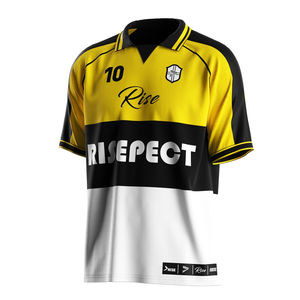 Camiseta de Fútbol para Hombre, Transpirable, Uniforme de Equipo Personalizado para Entrenamiento y Partidos, Manga Corta, Impresión Personalizada, Secado Rápido - Product Image 1