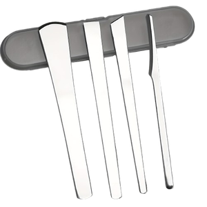 Classic 4-Piece Stainless Steel 3 1 Professional Foot Rasp Ingrown Toenail Removal <b>Kit</b> Double-Sided Pedicure Tools - Product Image 1